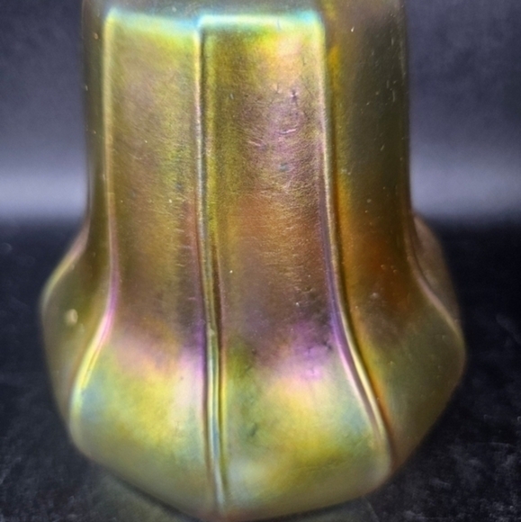 Vintage/antique‎ ribbed Steuben lampshade - Picture 2 of 8